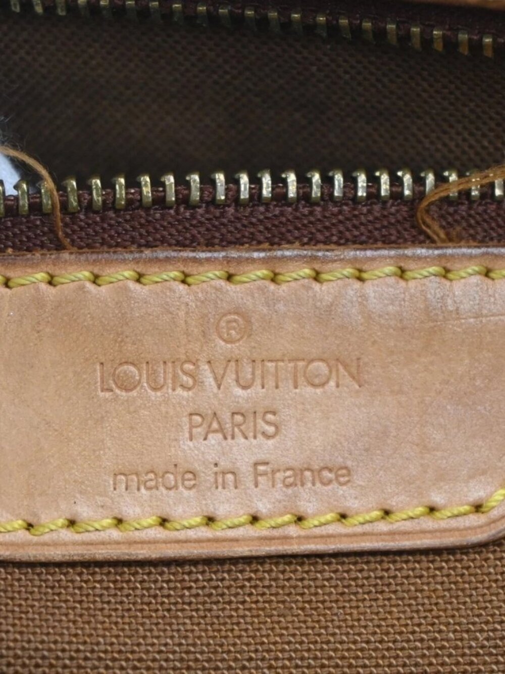 LOUIS VUITTON Cabas Mezzo Shoulder Bag Monogram Leather Brown M51151 82MA440 - Picture 16 of 16
